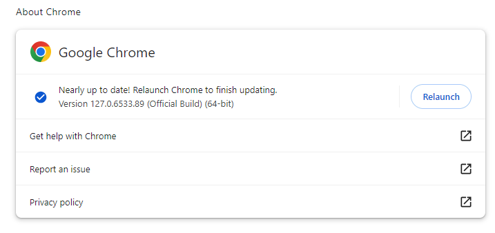 Halfway Chrome Update Foxes Downloads