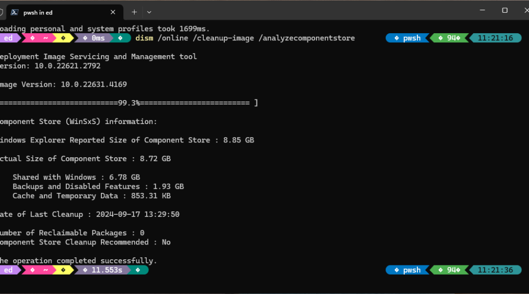 Chkdsk /f Fixes DISM Issues