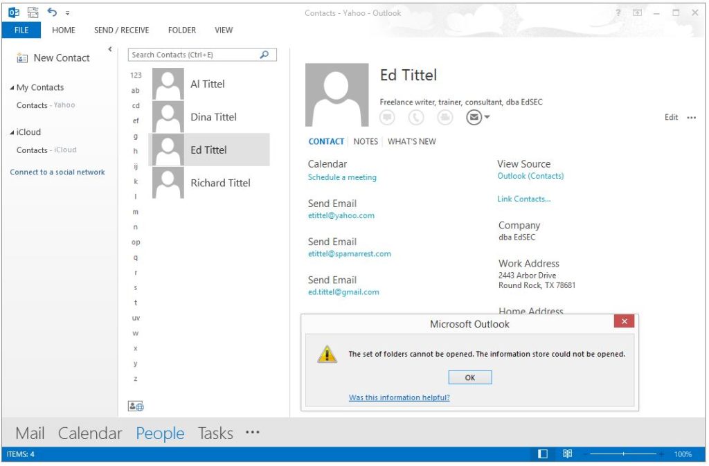 how to import contacts into outlook 2013