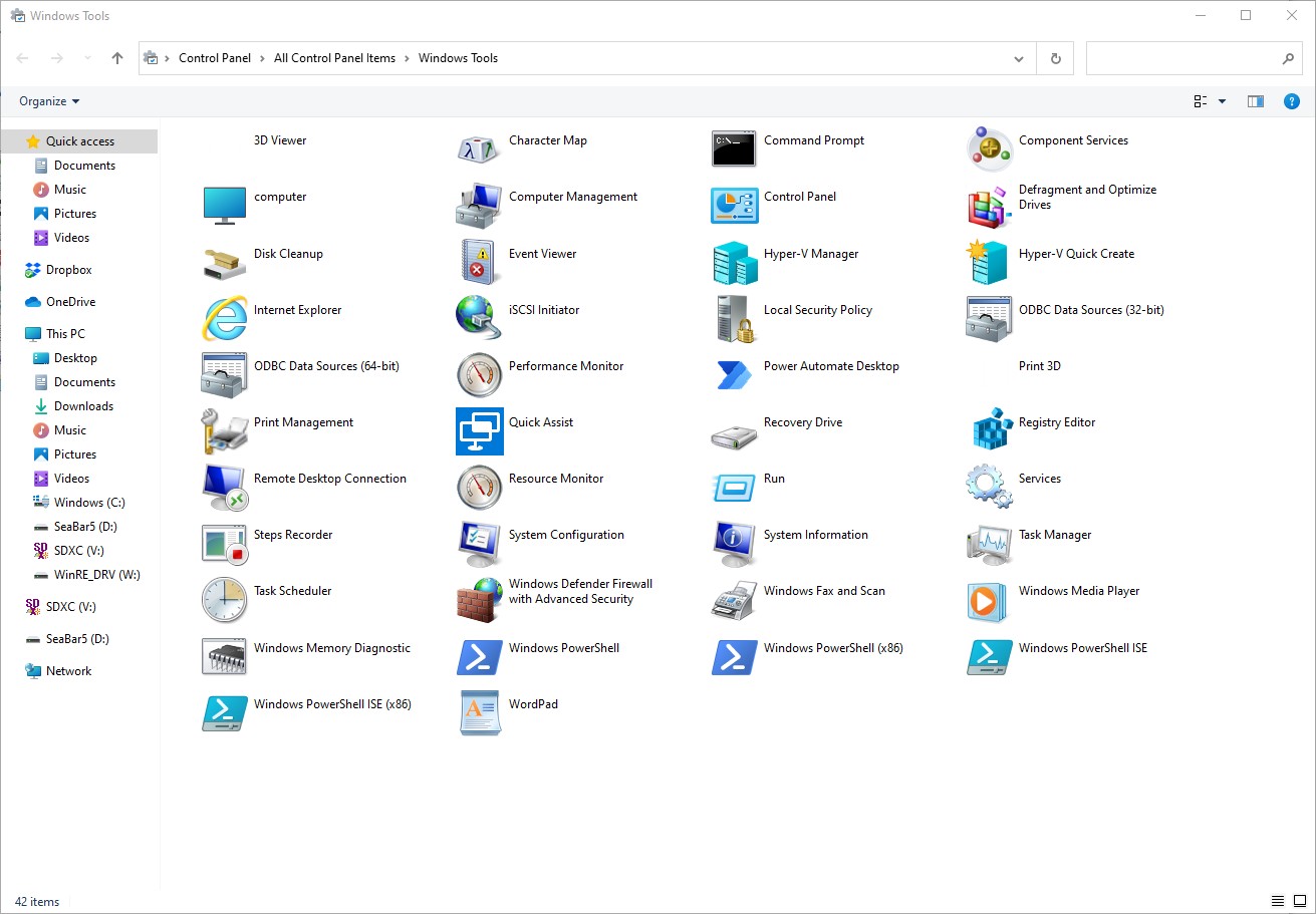 20H2 Builds Bring Windows Tools Folder - Ed Tittel