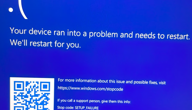 Forced 24H2 Upgrade Throws BSOD