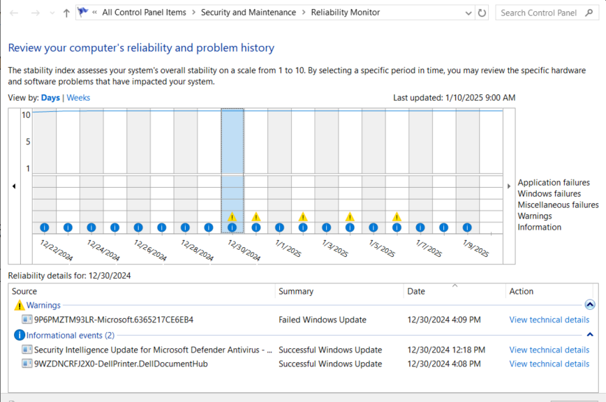 Assessing Generic WU Error Fixes