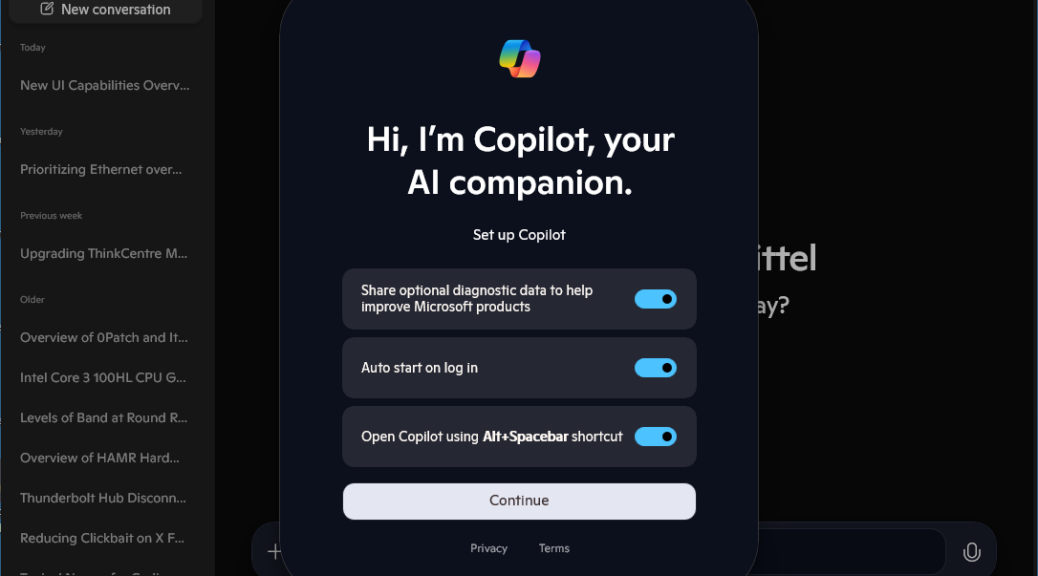 Copilot UI Goes Native